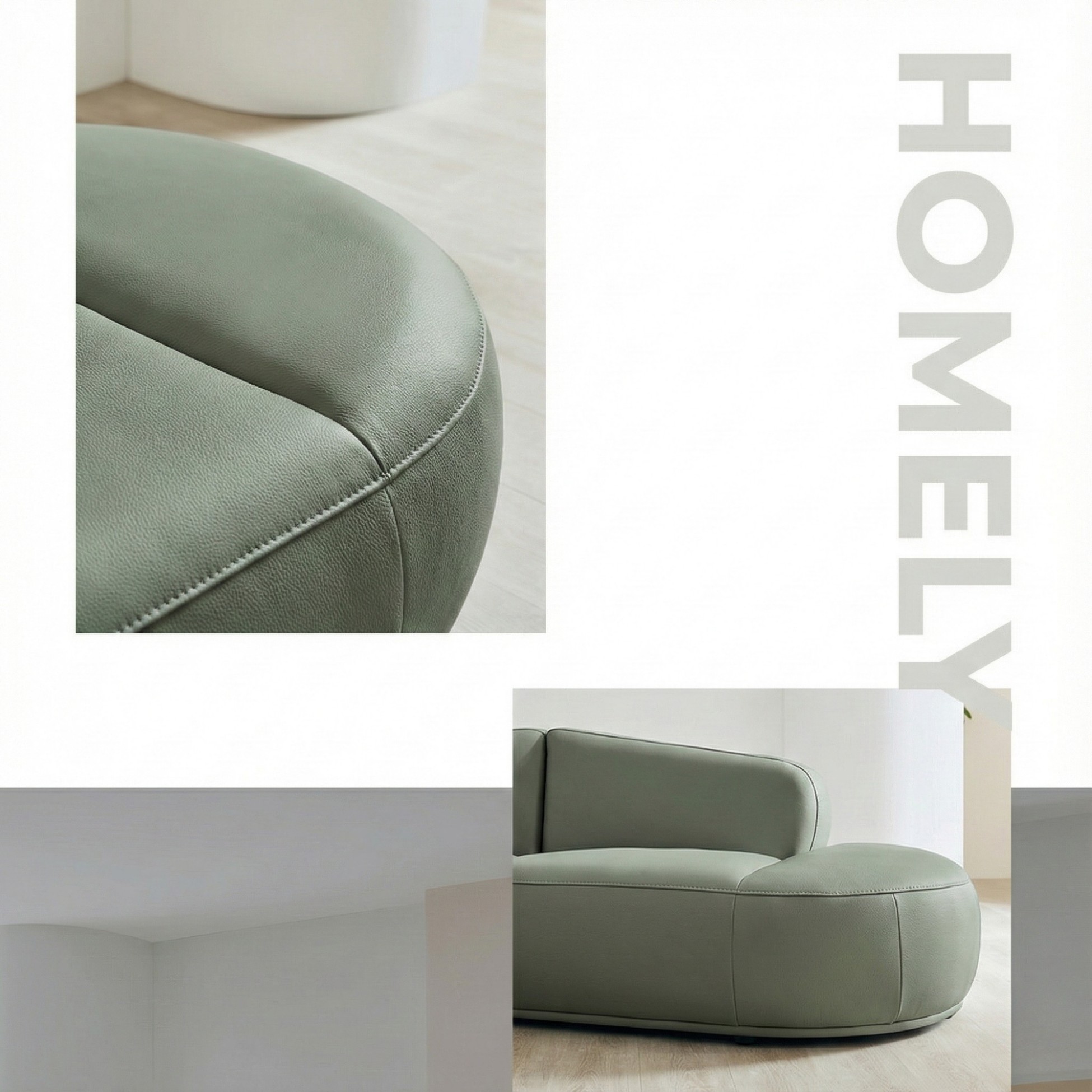 Sofa HOMELY – Sofa Da Hiện Đại Cao Cấp Dáng Mở Thiết Kế Ấm Cúng