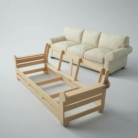 Khung ghế sofa làm từ gỗ sồi Nga