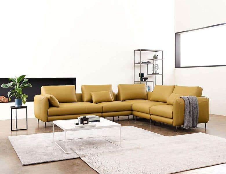 Sofa văng bọc nỉ hiện đại