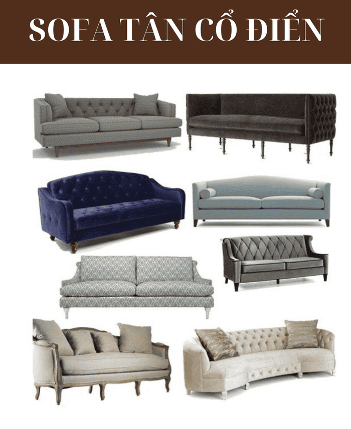Các mẫu sofa tân cổ điển