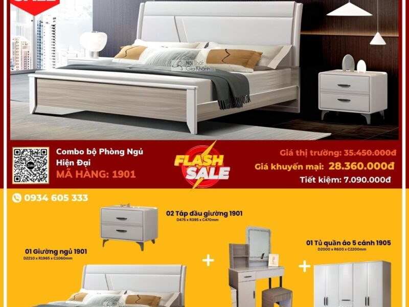 Combo Phòng Ngủ Hiện Đại 1901