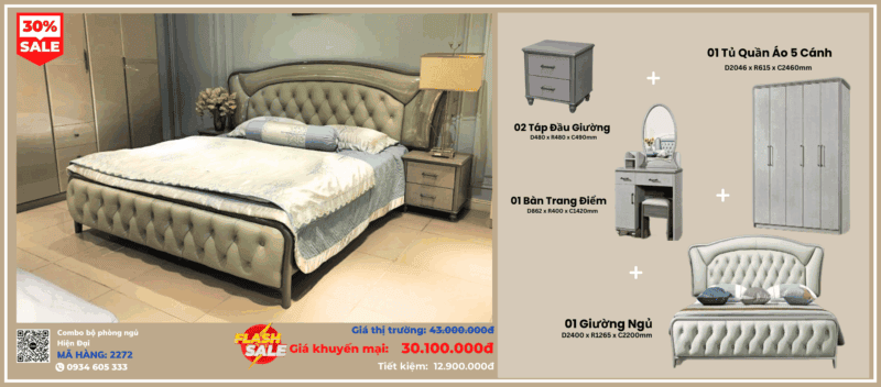 Combo Phòng Ngủ Hiện Đại