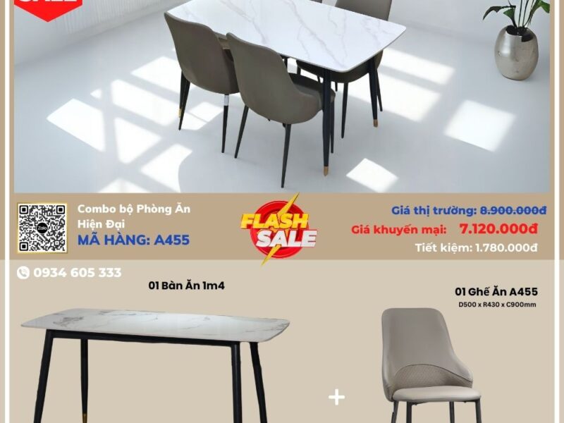 Combo Bộ Phòng Ăn Hiện Đại A455