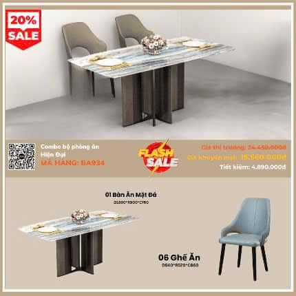 Combo Phòng Ăn Hiện Đại