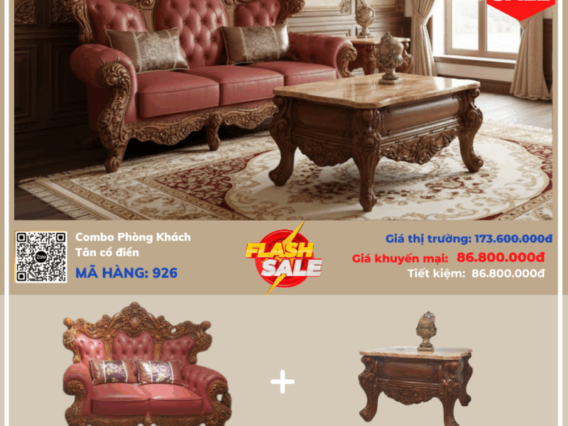 Combo Phòng Khách Tân Cổ Điển GA65