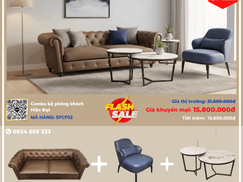 Combo Bộ Phòng Khách Hiện Đại SFCF02
