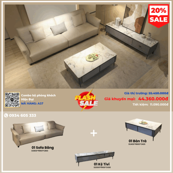 Combo Phòng Khách Hiện Đại