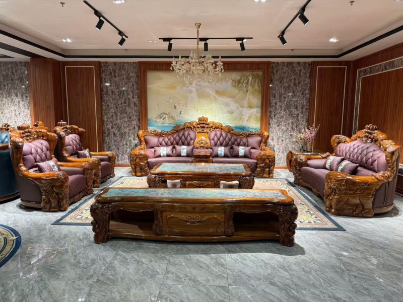 Bộ Sofa Gỗ Mun Nhập Khẩu GM2220-1125
