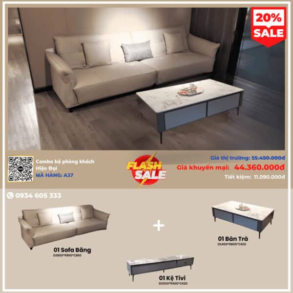 Combo Phòng Khách Hiện Đại A37