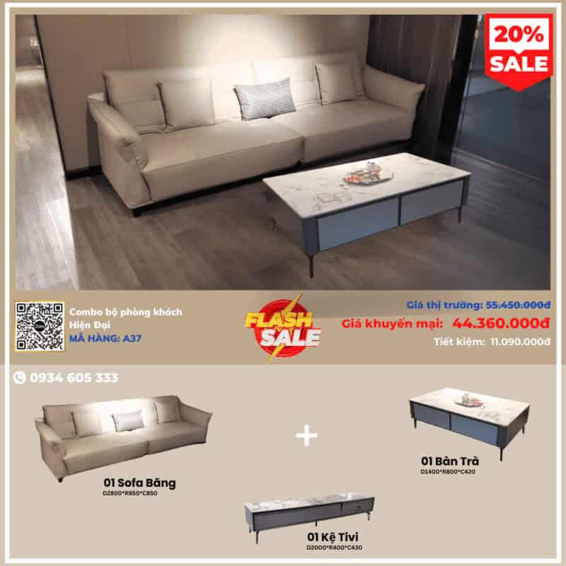 Combo Phòng Khách Hiện Đại A37