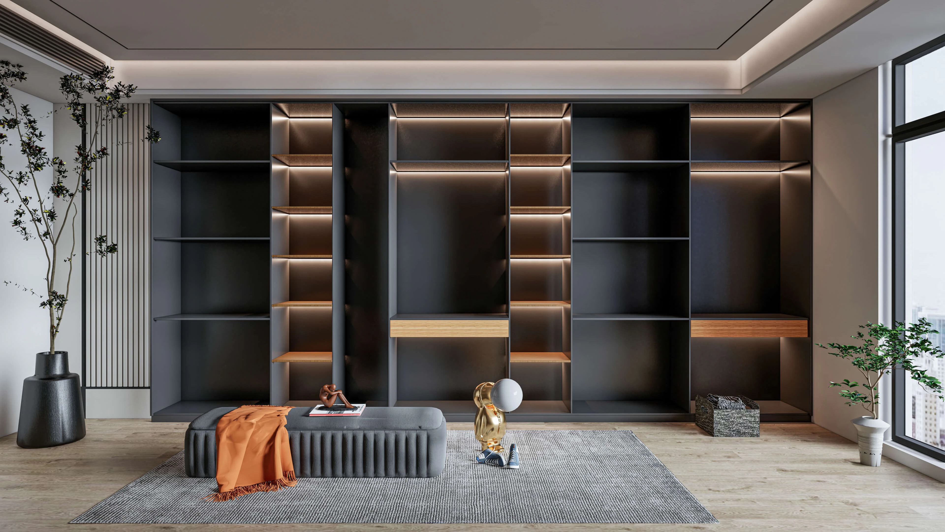 Tủ áo âm tường 7