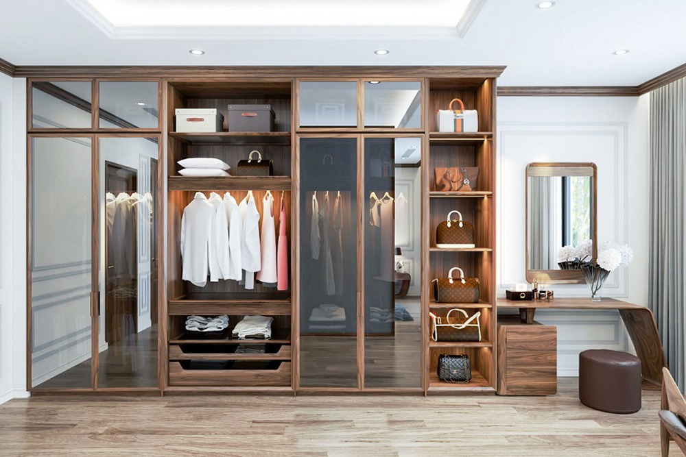 Tủ áo gỗ tự nhiên 4