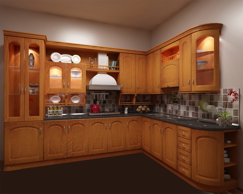 Tủ bếp gỗ tự nhiên 13