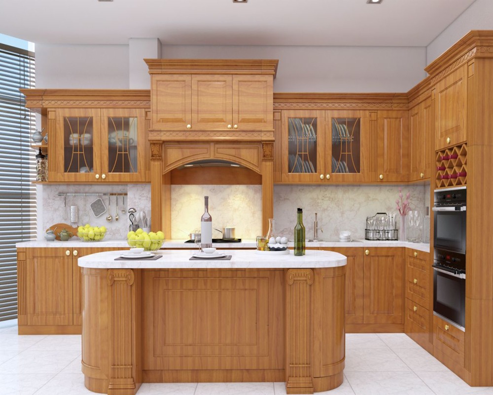 Tủ bếp gỗ tự nhiên 15