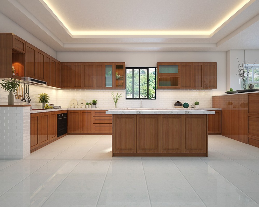 Tủ bếp gỗ tự nhiên 4