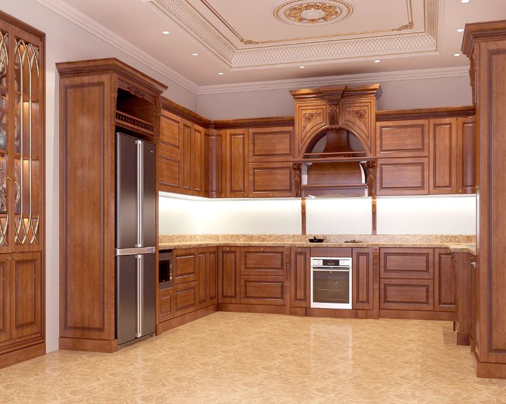 Tủ bếp gỗ tự nhiên 5