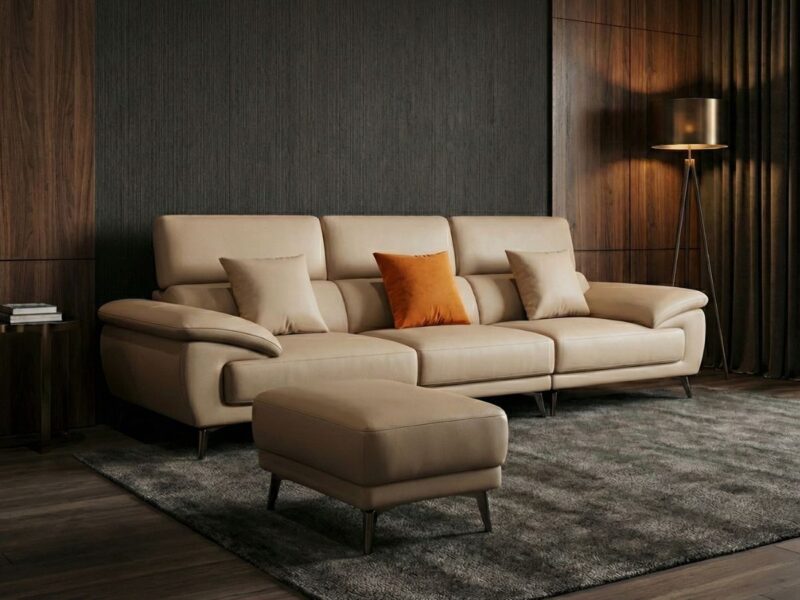 Sofa Hiện Đại E008 Bọc Da Cao Cấp