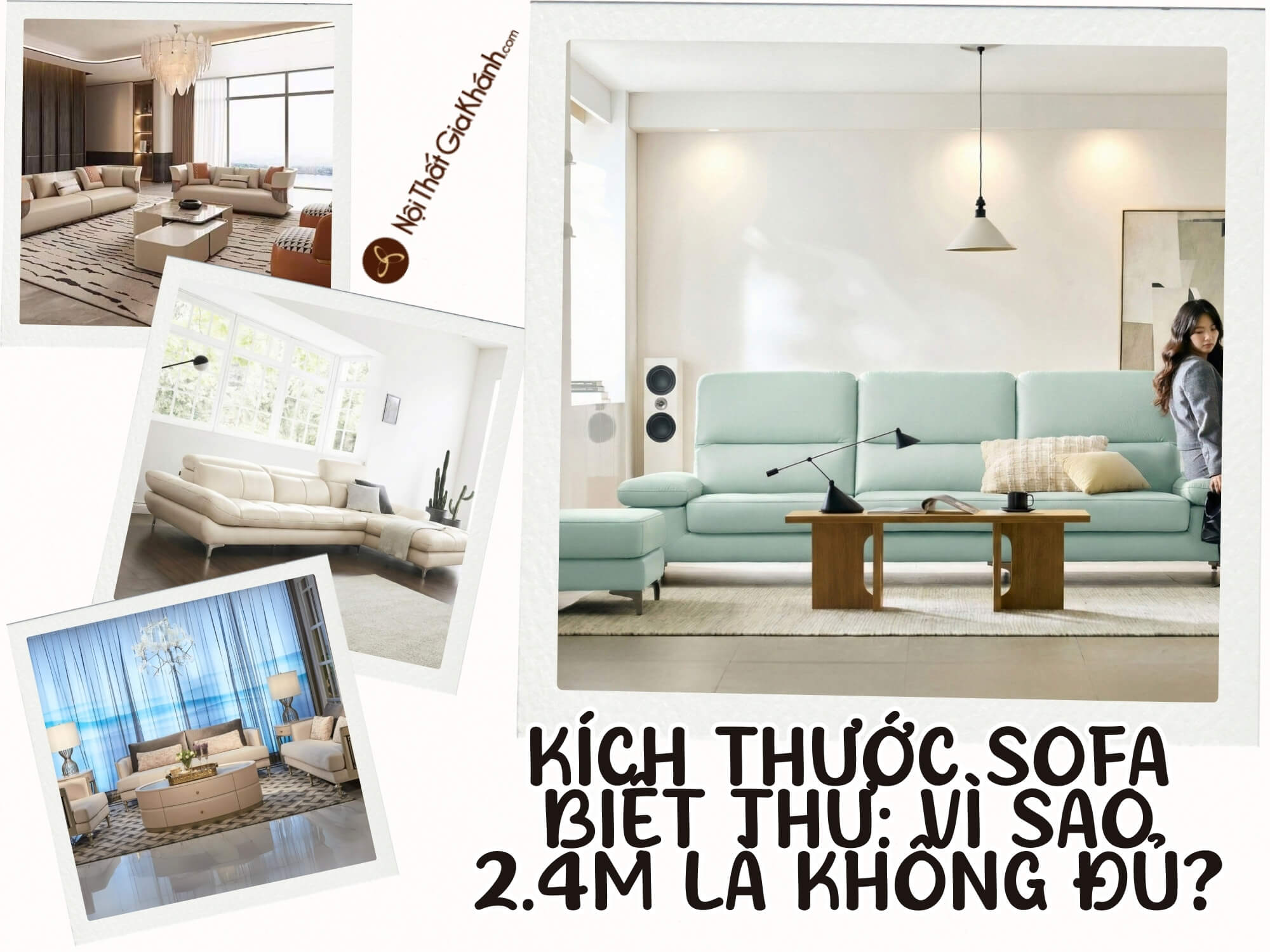 kích thước sofa biệt thự