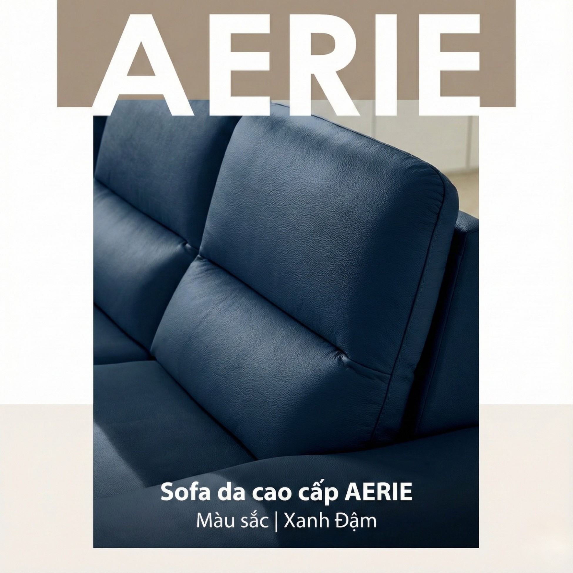 sofa AERIE sofa da hiện đại và êm ái