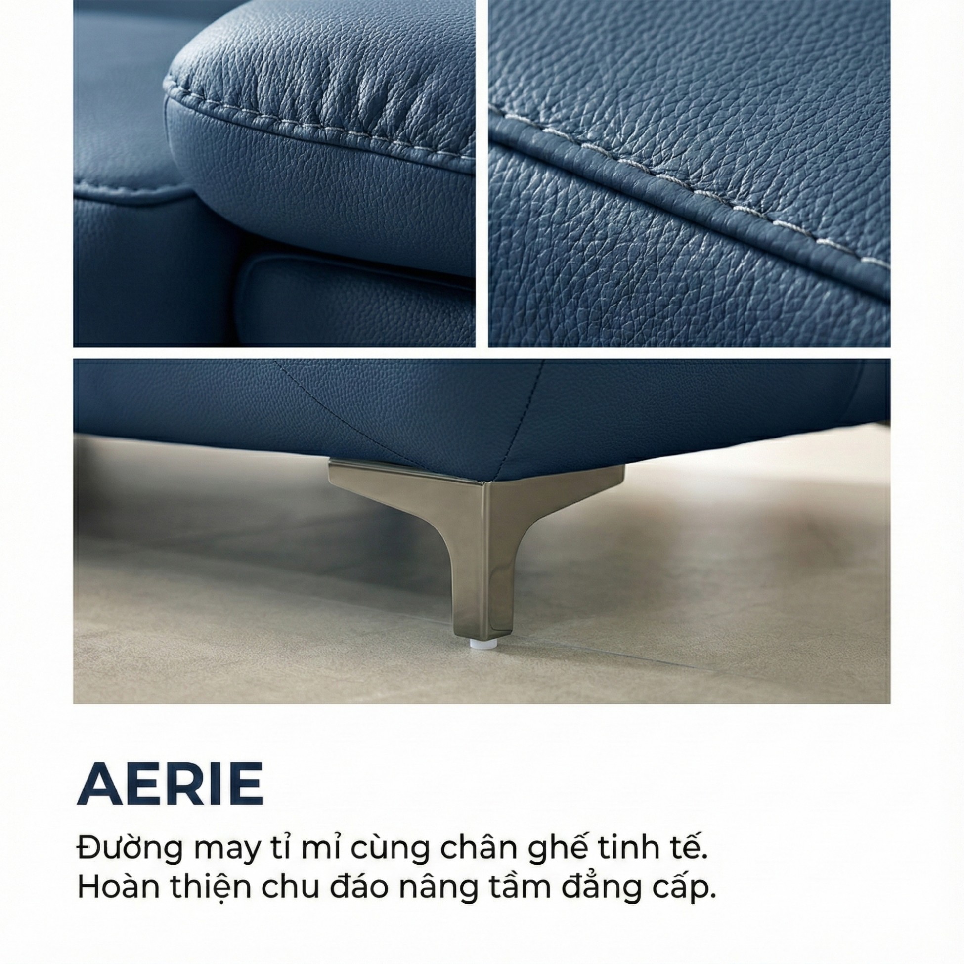 sofa AERIE sofa da hiện đại và êm ái
