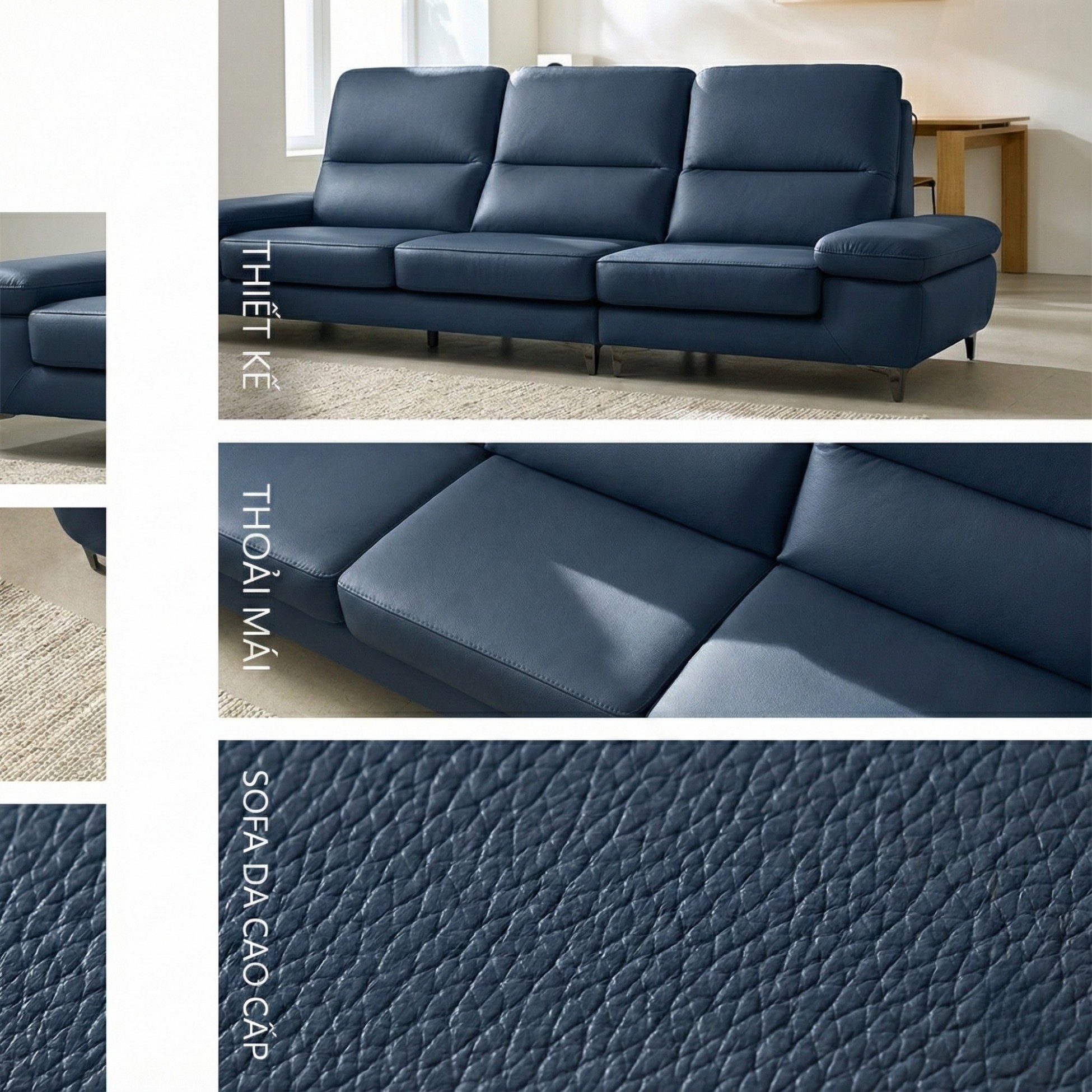 sofa AERIE sofa da hiện đại và êm ái