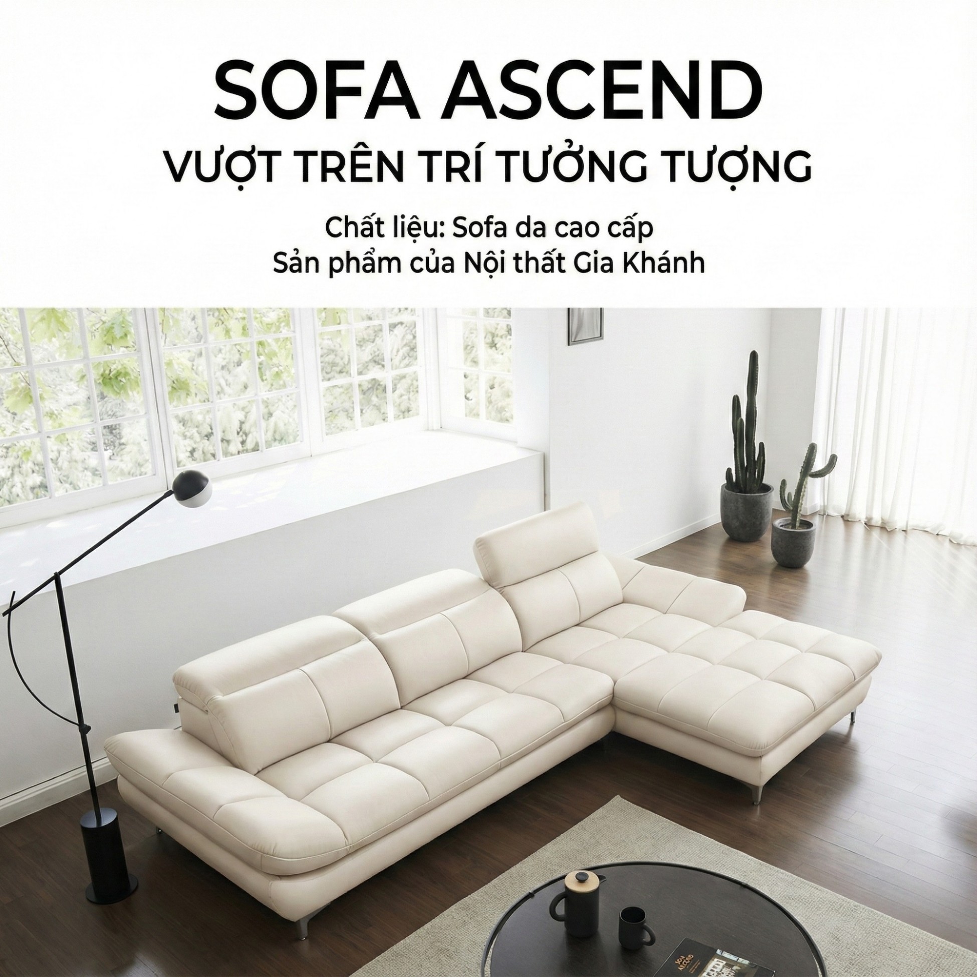 Sofa ASCEND - Sofa Băng Hiện Đại Cho Chủ Nhà Trẻ Trung