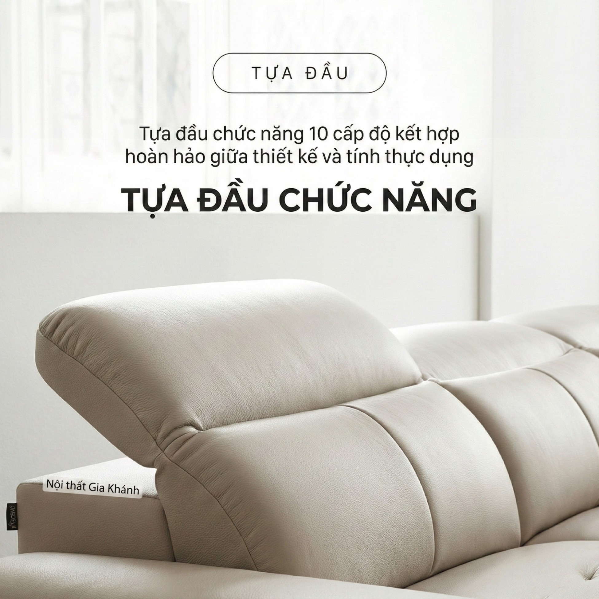 Sofa ASCEND - Sofa Băng Hiện Đại Cho Chủ Nhà Trẻ Trung