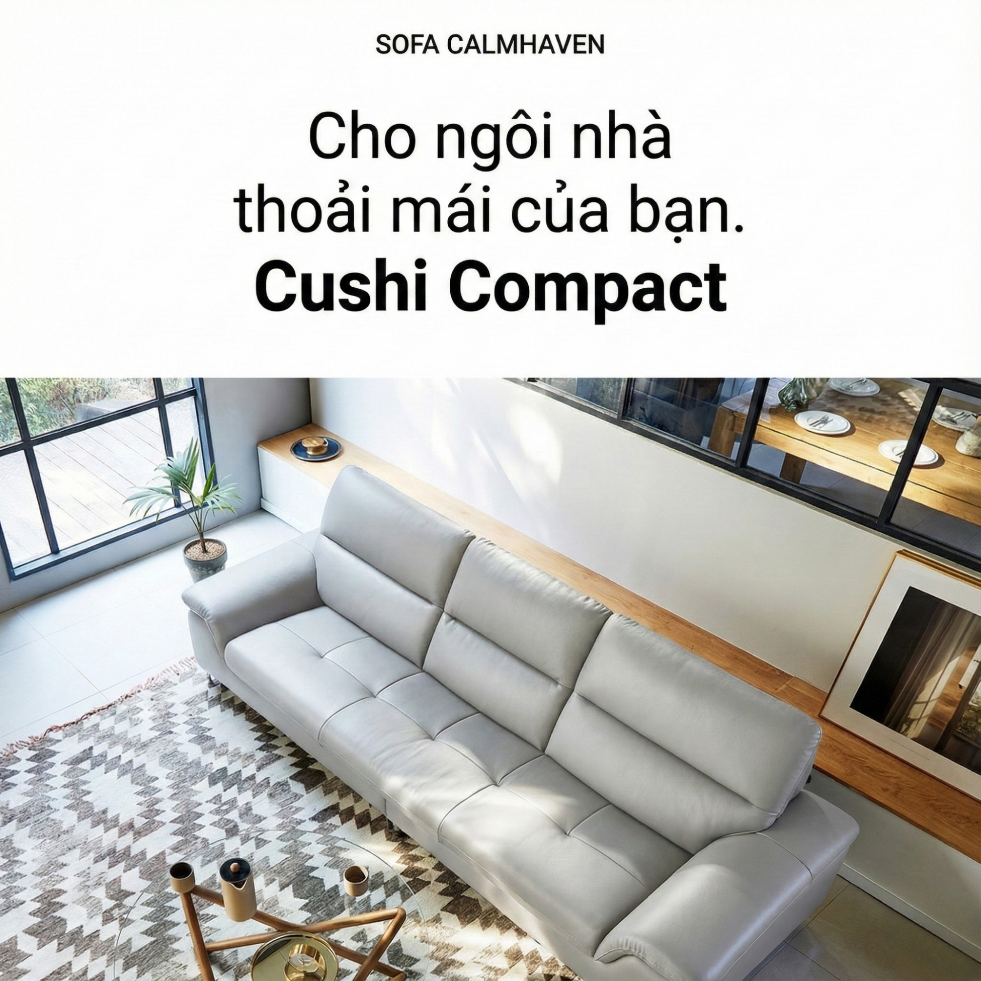 Sofa CALMHAVEN - Sofa Băng Hiện Đại Tôi Giản Cho Phòng Khách Gia Đình 