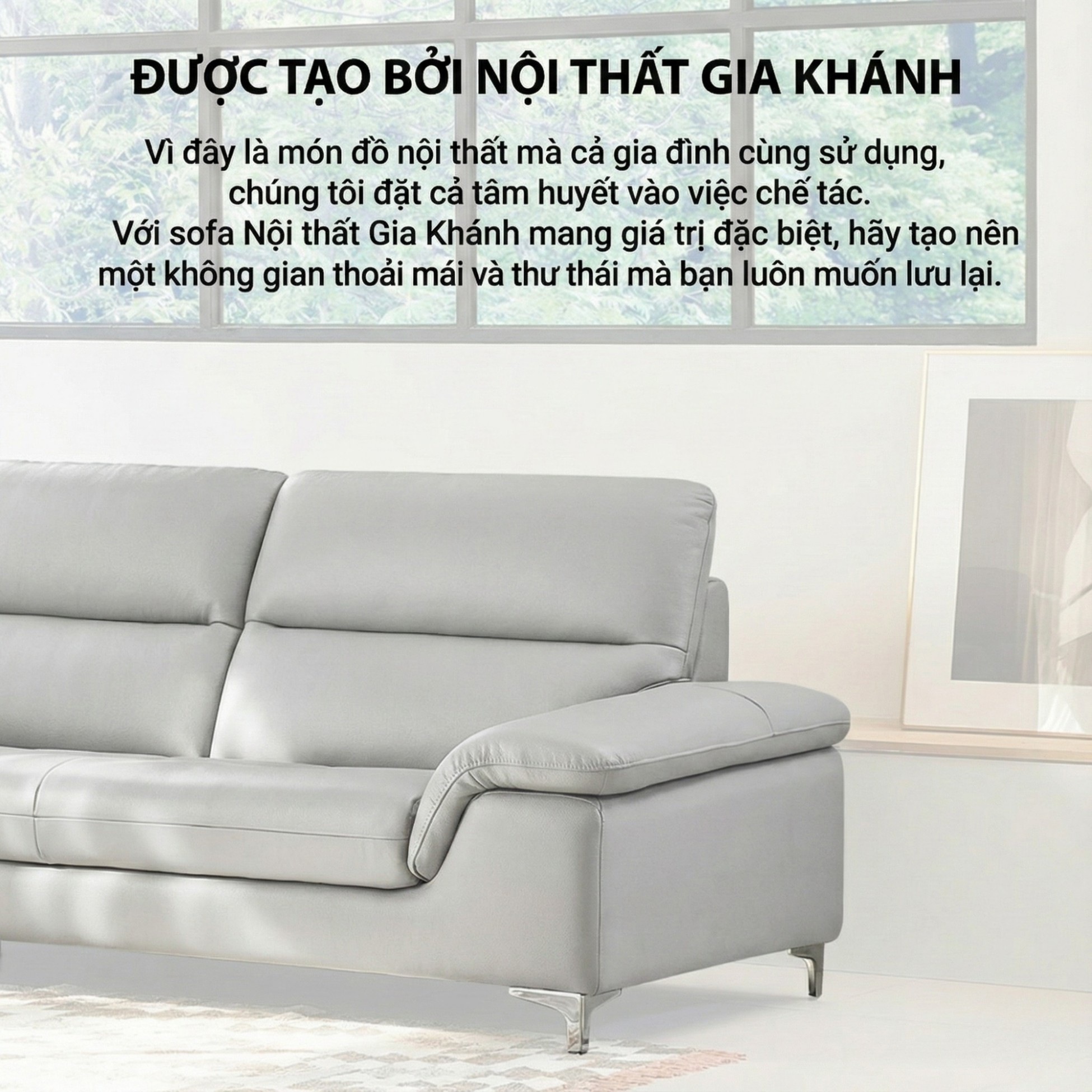 Sofa CALMHAVEN - Sofa Băng Hiện Đại Tôi Giản Cho Phòng Khách Gia Đình 