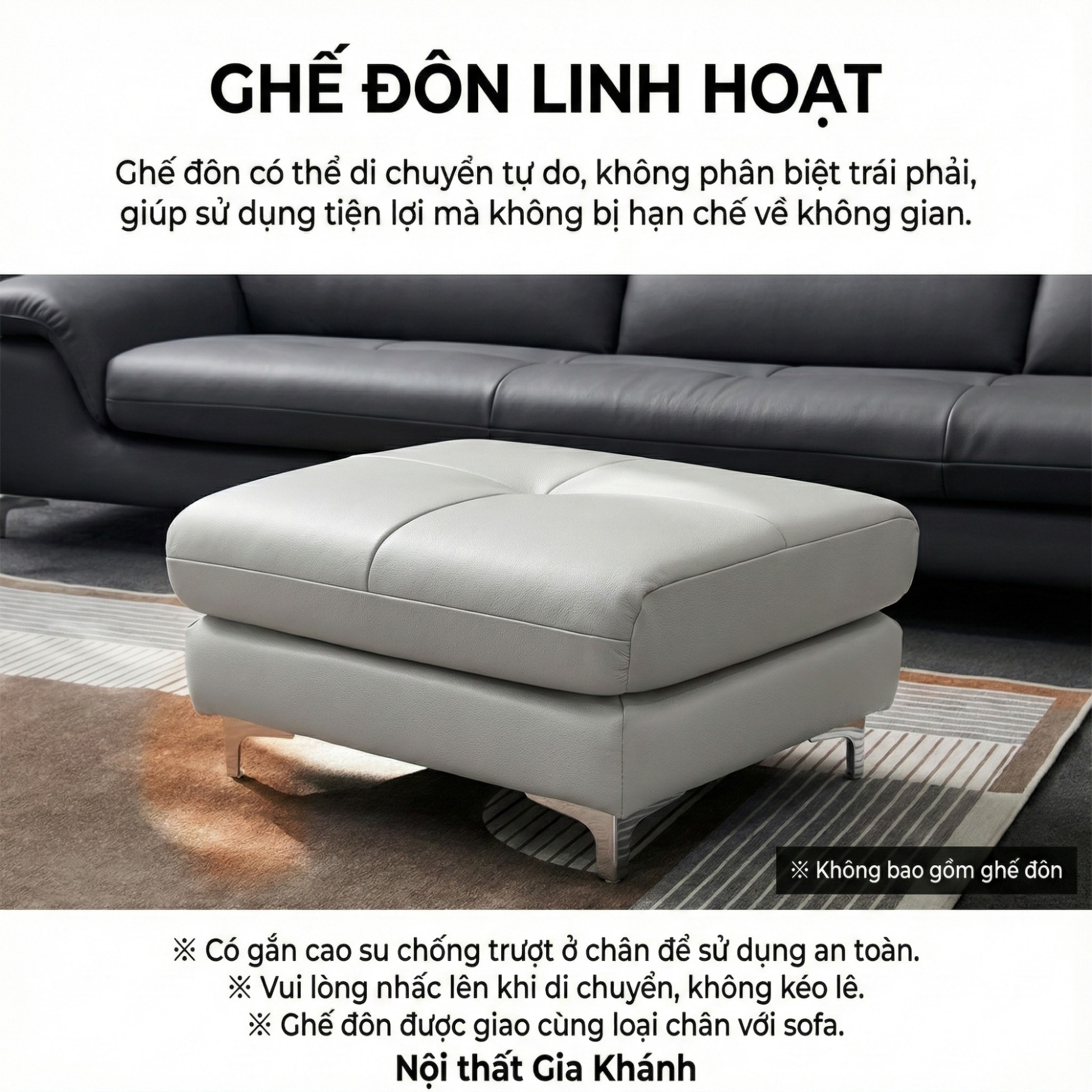 Sofa CALMHAVEN - Sofa Băng Hiện Đại Tôi Giản Cho Phòng Khách Gia Đình 