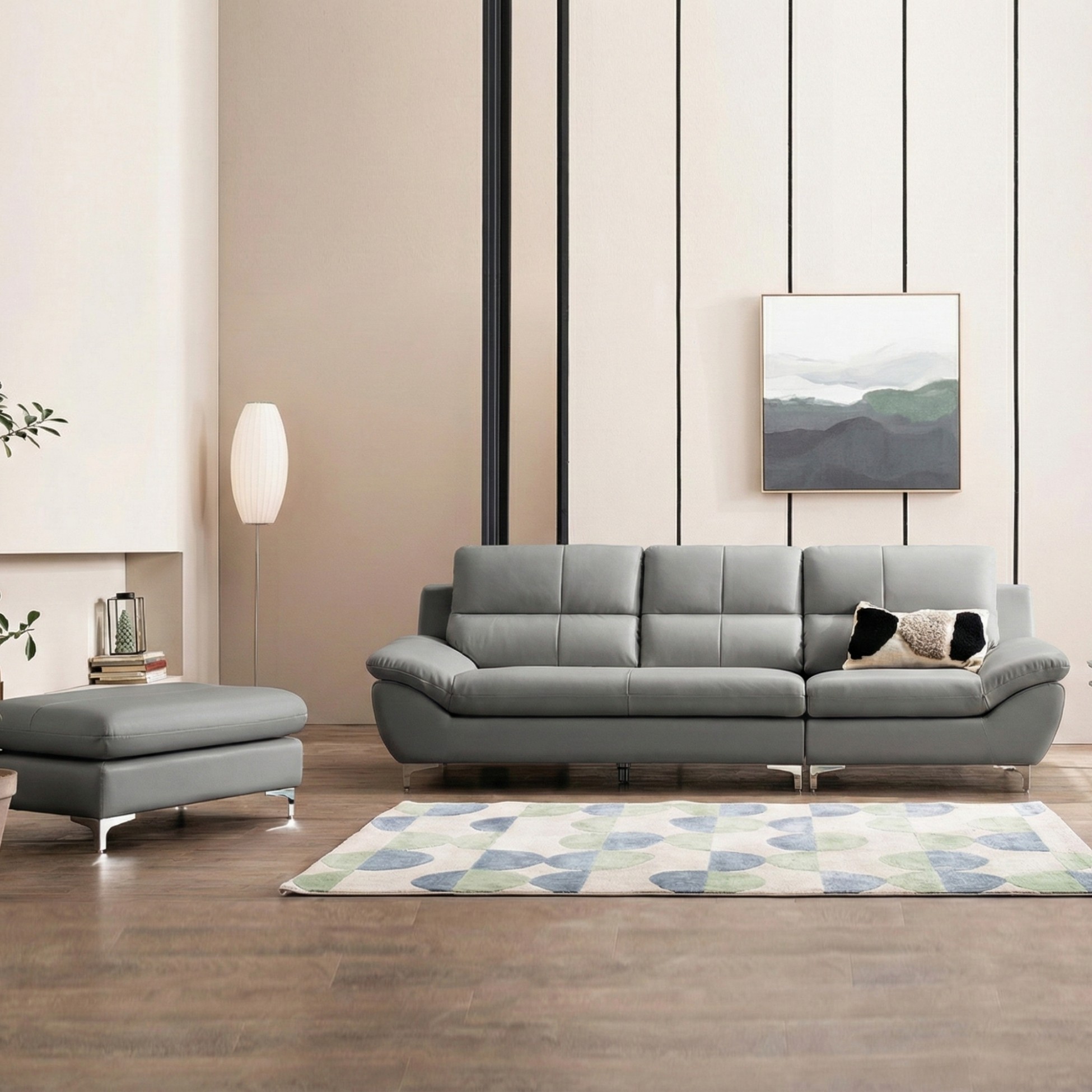 Sofa COASTAL - Sofa Da Hiện Đại Tinh Tế Cho Phòng Khách Trẻ Trung (Hàng Order) - Ảnh 3