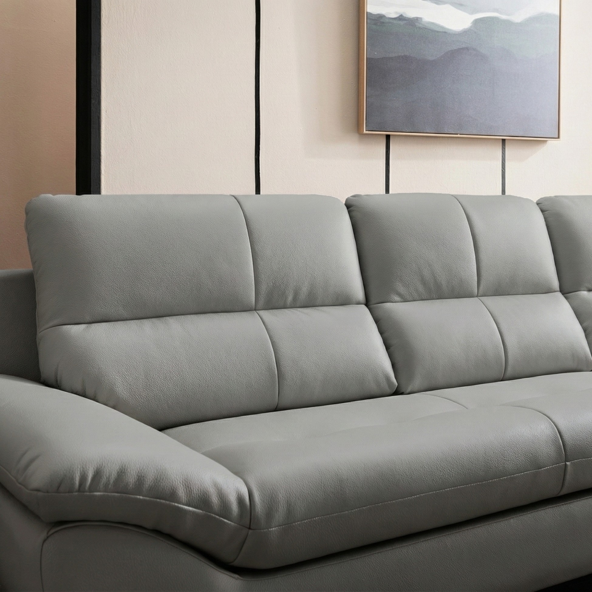 Sofa COASTAL - Sofa Da Hiện Đại Tinh Tế Cho Phòng Khách Trẻ Trung (Hàng Order) - Ảnh 4
