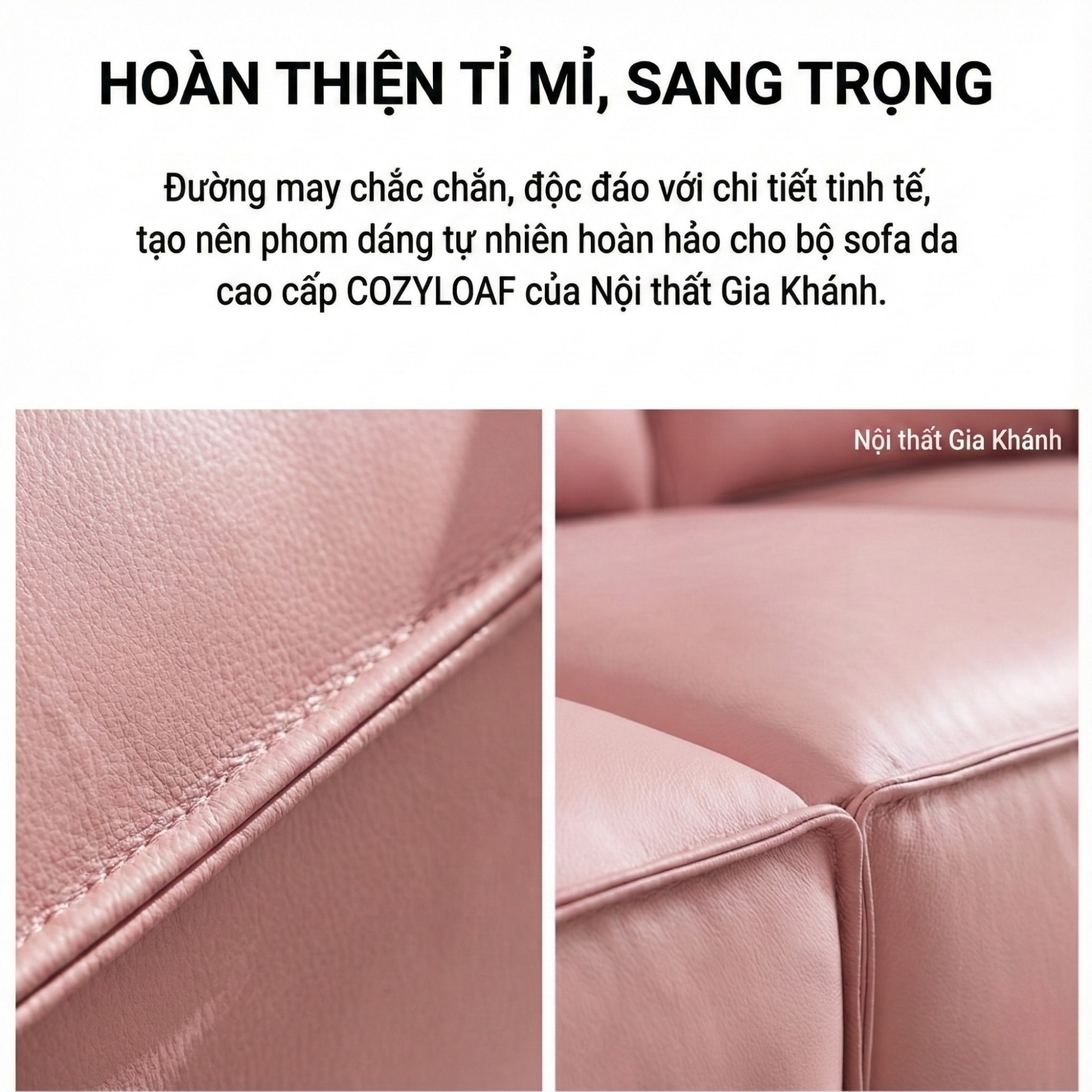 Sofa COZYLOAF – Sofa Da Dáng Băng Hiện Đại Êm Ái Thiết Kế Tối Giản