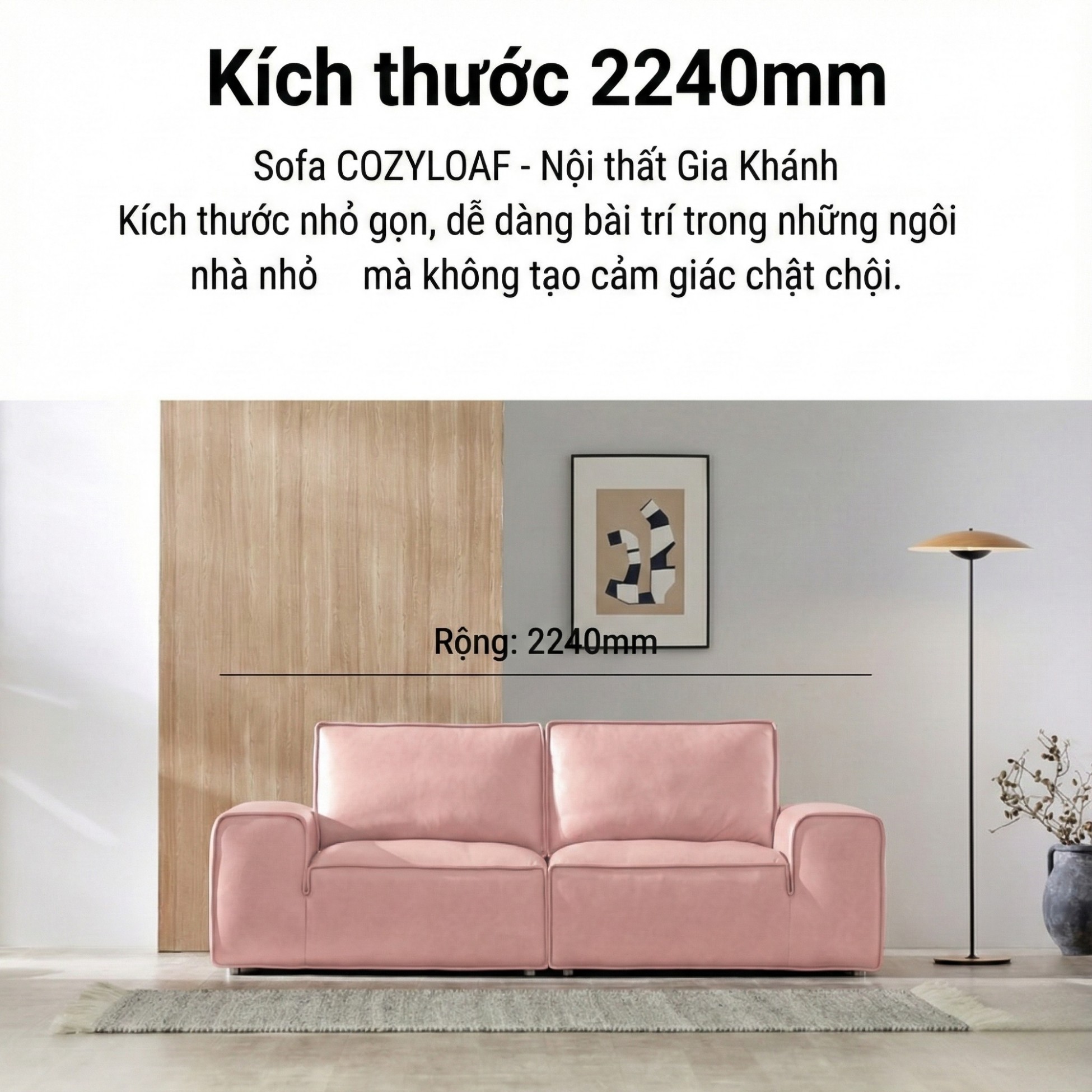 Sofa COZYLOAF – Sofa Da Dáng Băng Hiện Đại Êm Ái Thiết Kế Tối Giản