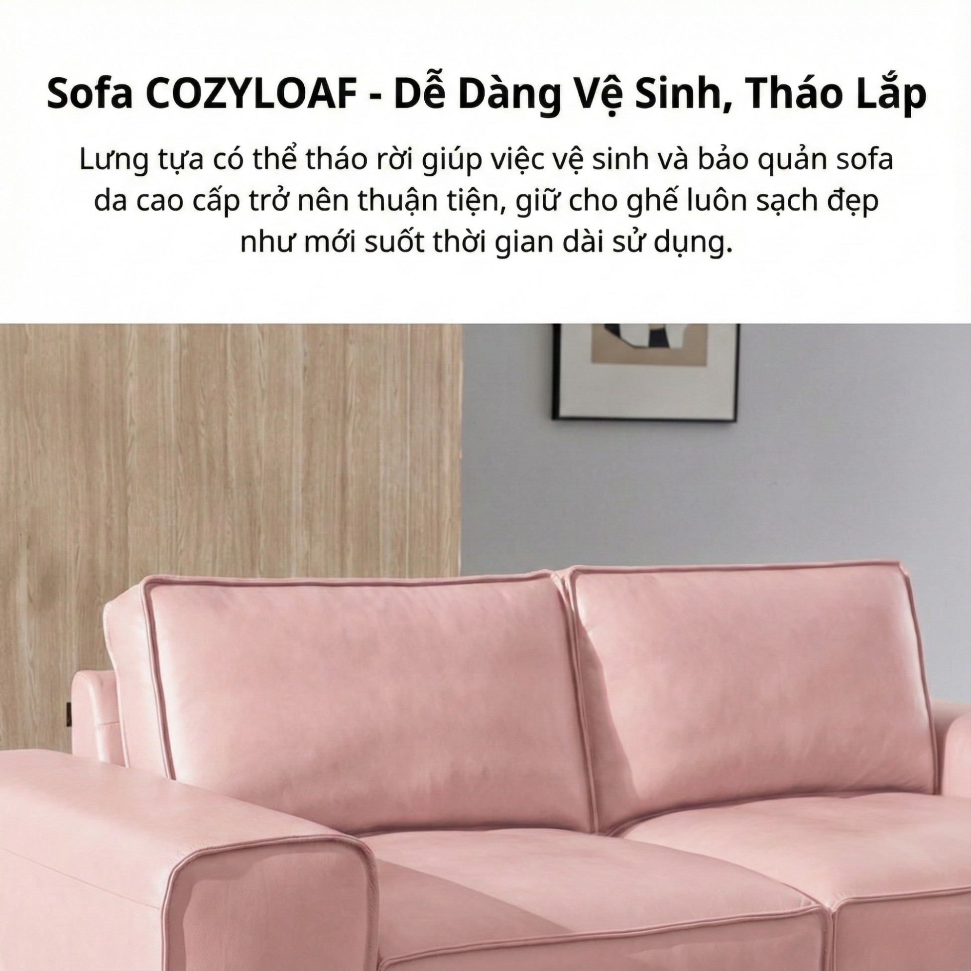 Sofa COZYLOAF – Sofa Da Dáng Băng Hiện Đại Êm Ái Thiết Kế Tối Giản