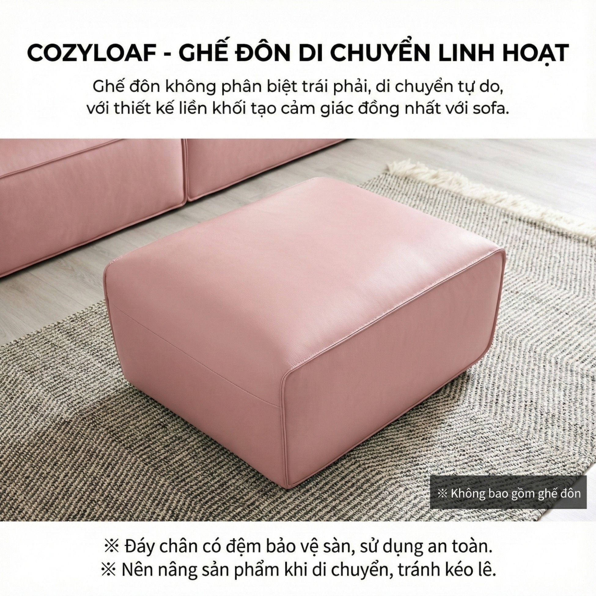 Sofa COZYLOAF – Sofa Da Dáng Băng Hiện Đại Êm Ái Thiết Kế Tối Giản