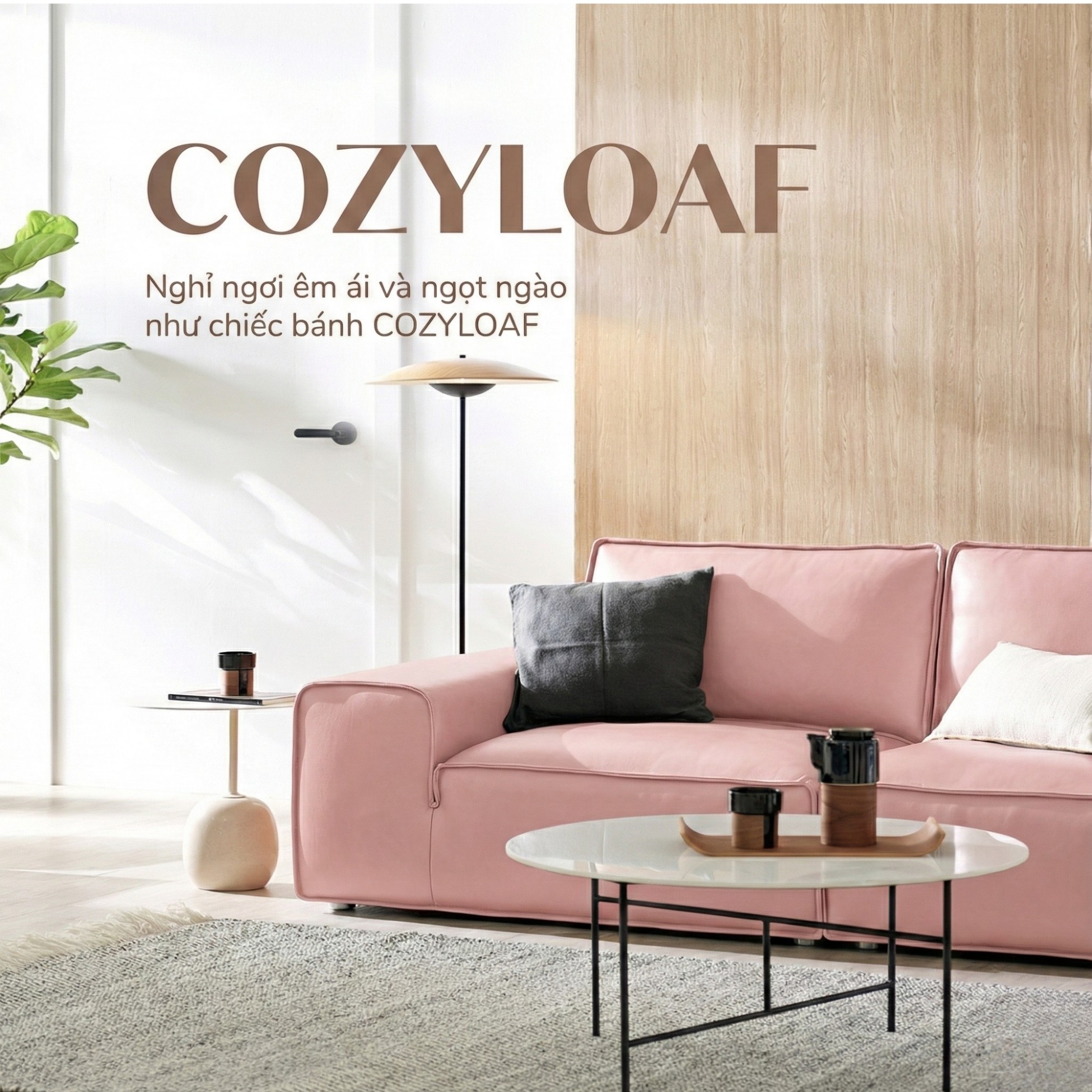 Sofa COZYLOAF – Sofa Da Dáng Băng Hiện Đại Êm Ái Thiết Kế Tối Giản