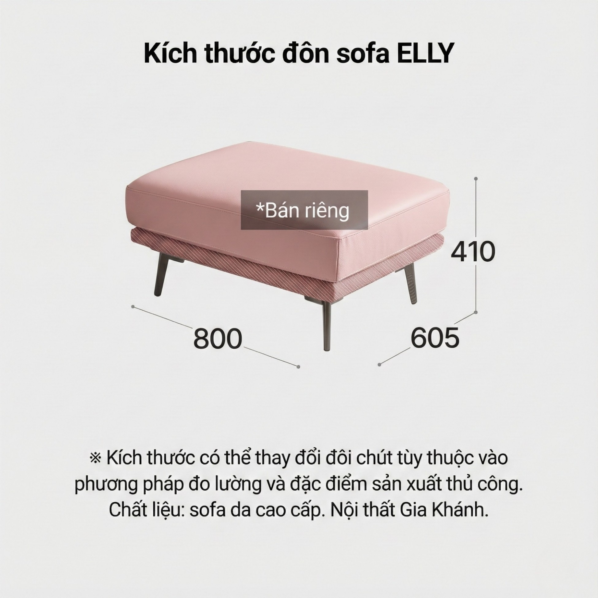 sofa elly sofa da dáng đơn hiện đại