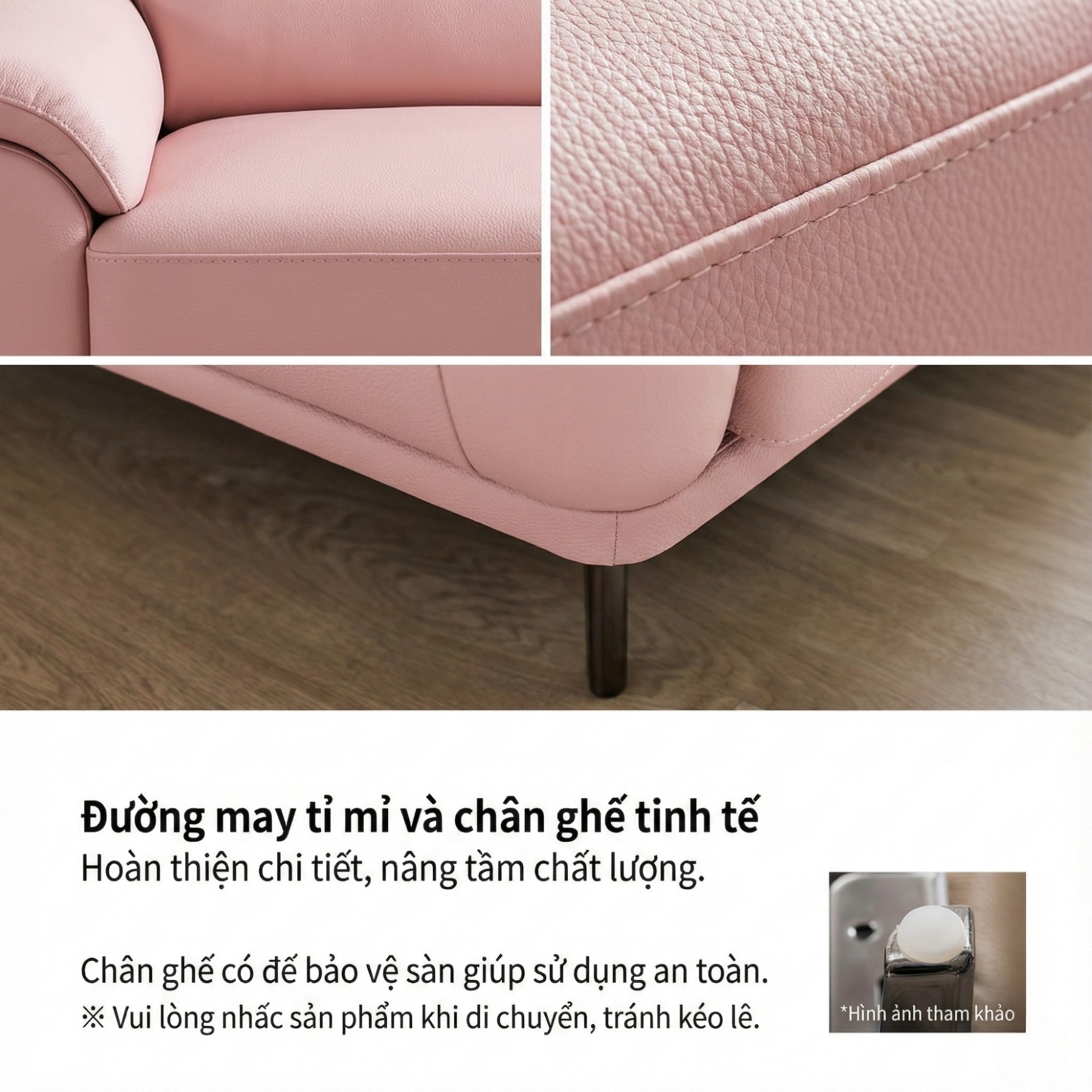 sofa elly sofa da dáng đơn hiện đại