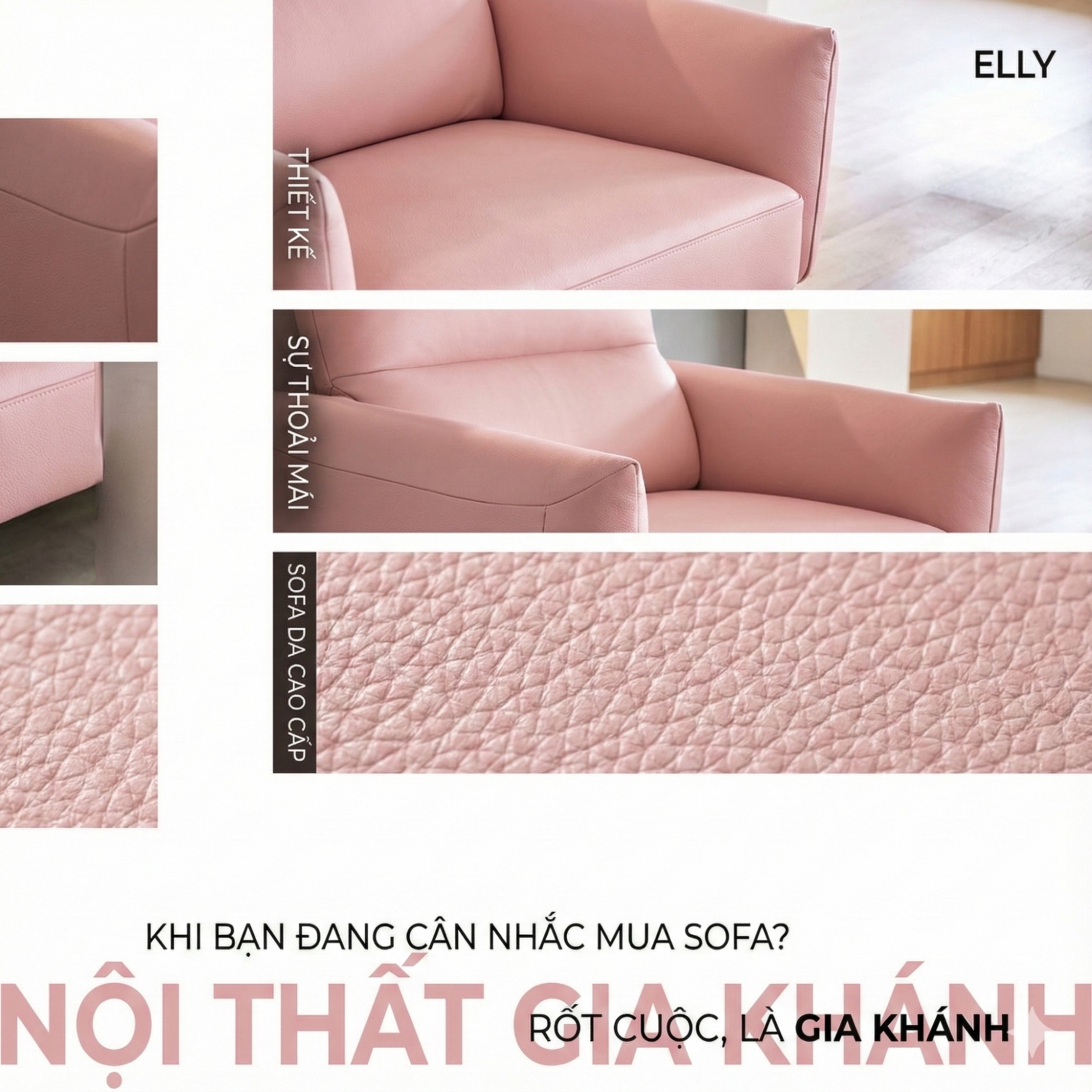 sofa elly sofa da dáng đơn hiện đại