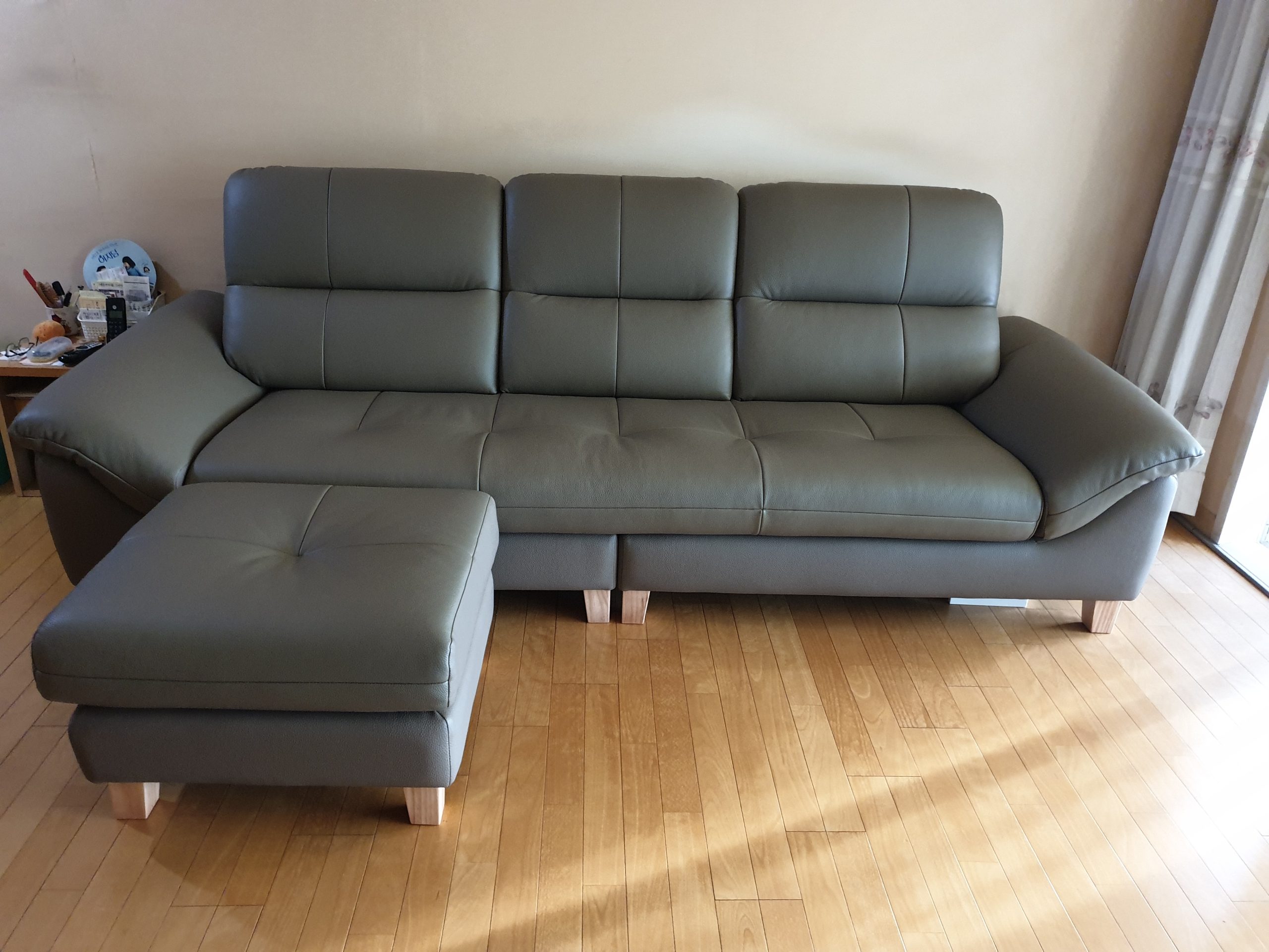 Sofa EMBRACE - Sofa Da Cao Cấp Tựa Lưng Chia Đôi Êm Ái 