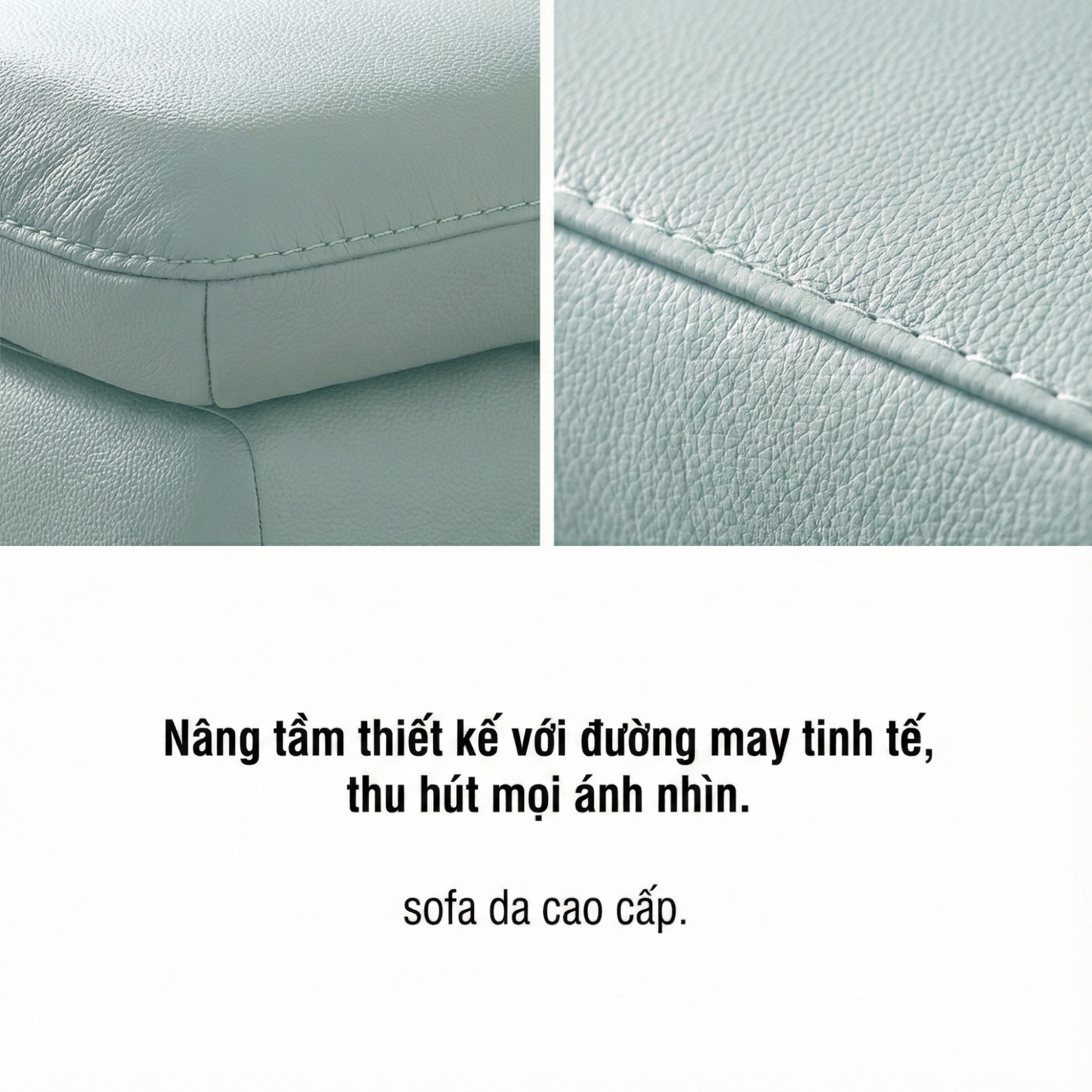 Sofa FEATHER - Sofa Băng Hiện Đại Bọc Da Êm Ái Như Mây