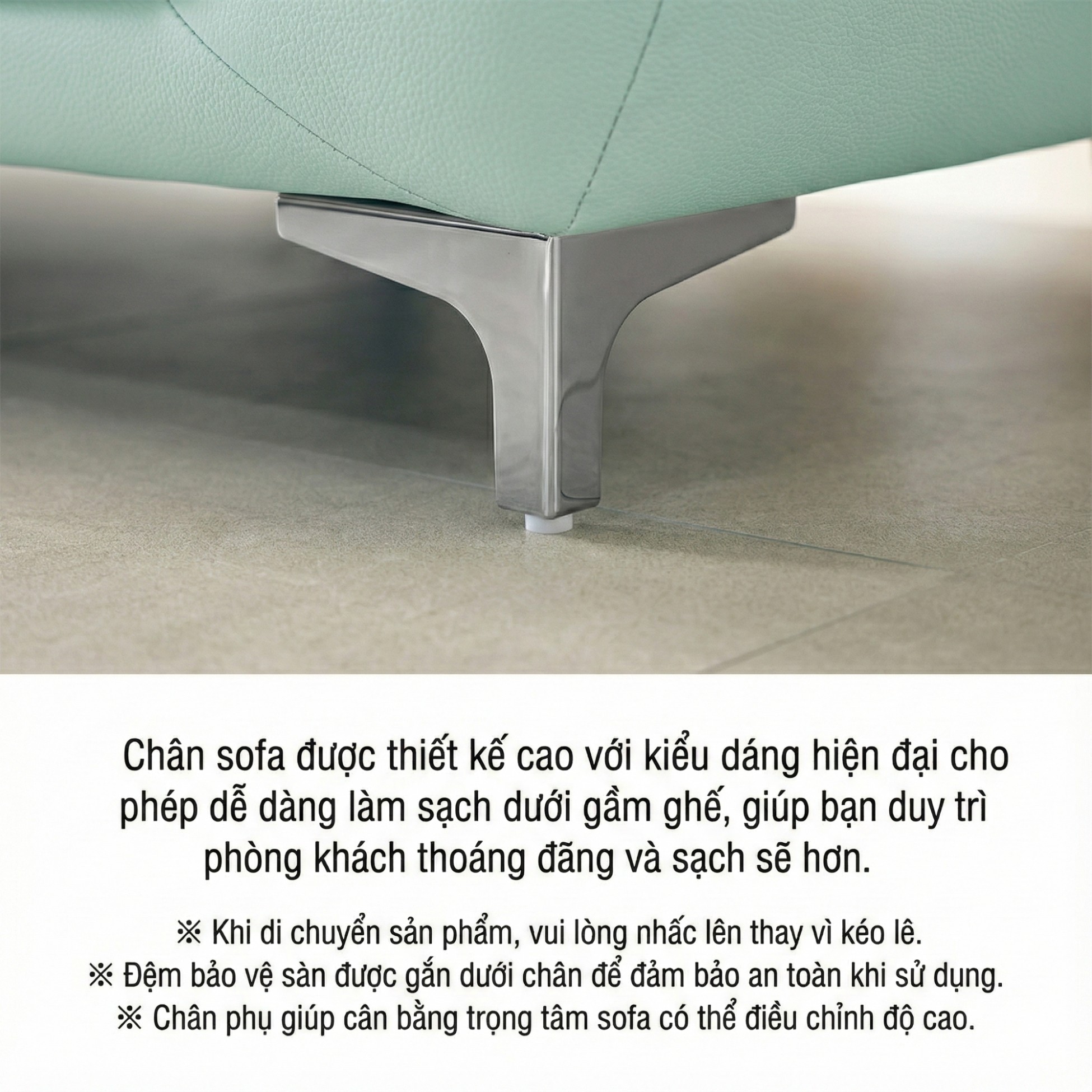 Sofa FEATHER - Sofa Băng Hiện Đại Bọc Da Êm Ái Như Mây