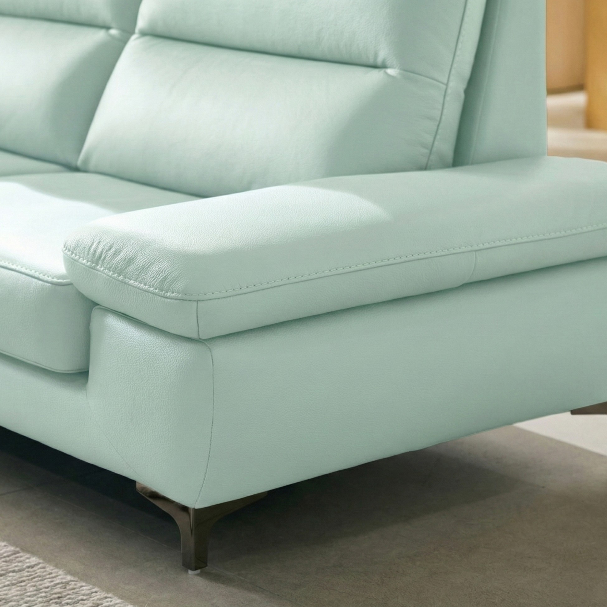 Sofa FEATHER - Sofa Băng Hiện Đại Bọc Da Êm Ái Như Mây (Hàng Order) - Ảnh 5
