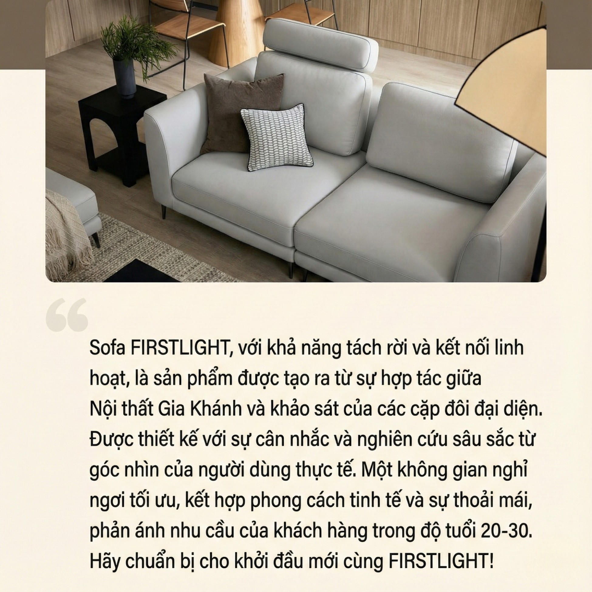 Sofa FIRSTLIGHT - Sofa Băng Bọc Da Cao Cấp Dạng Mô-đun Tùy Chỉnh