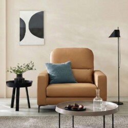 Sofa FLORENT - Sofa Bành Bọc Da Cao Cấp Với Tựa Lưng Điều Chỉnh
