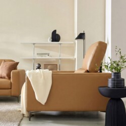 Sofa FLORENT - Sofa Bành Bọc Da Cao Cấp Với Tựa Lưng Điều Chỉnh