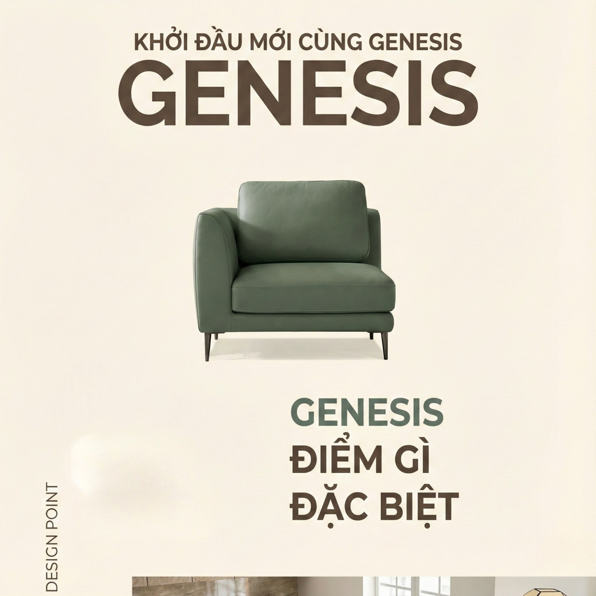 Sofa GENESIS – Sofa Da Cao Cấp Module Hiện Đại Tối Giản