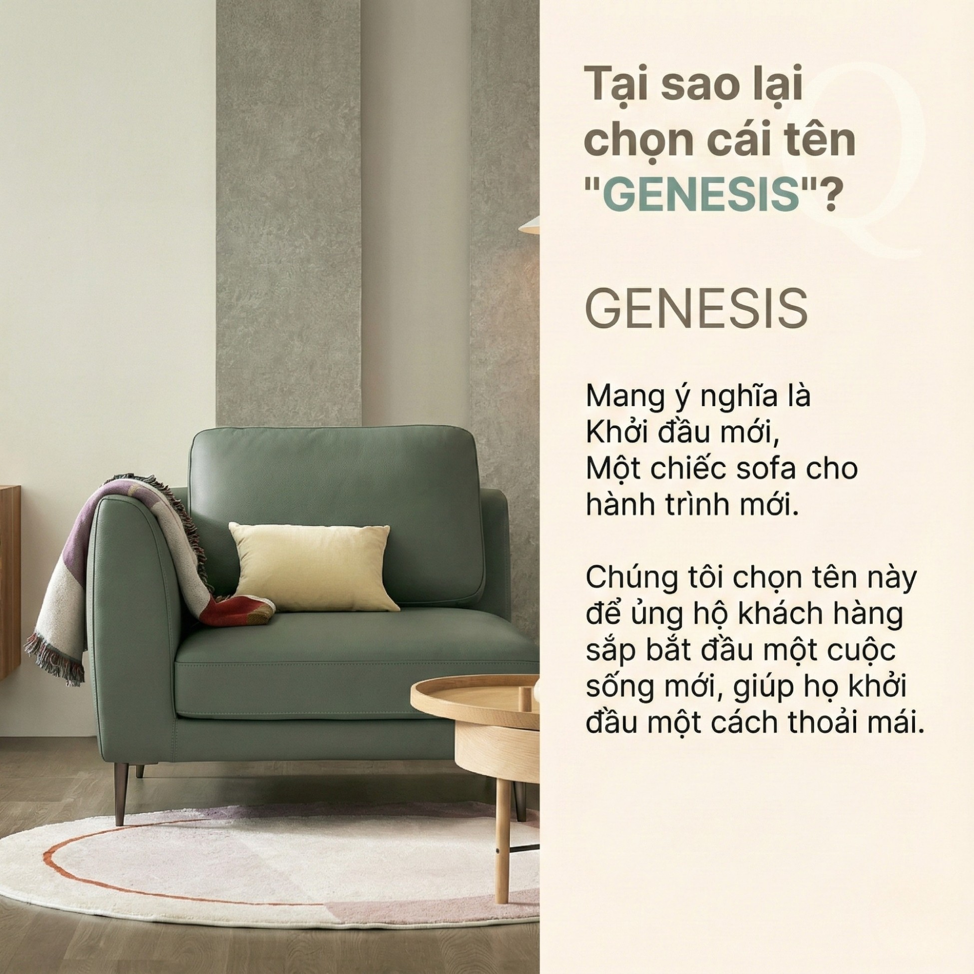 Sofa GENESIS – Sofa Da Cao Cấp Module Hiện Đại Tối Giản