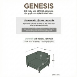 Sofa GENESIS – Sofa Da Cao Cấp Module Hiện Đại Tối Giản